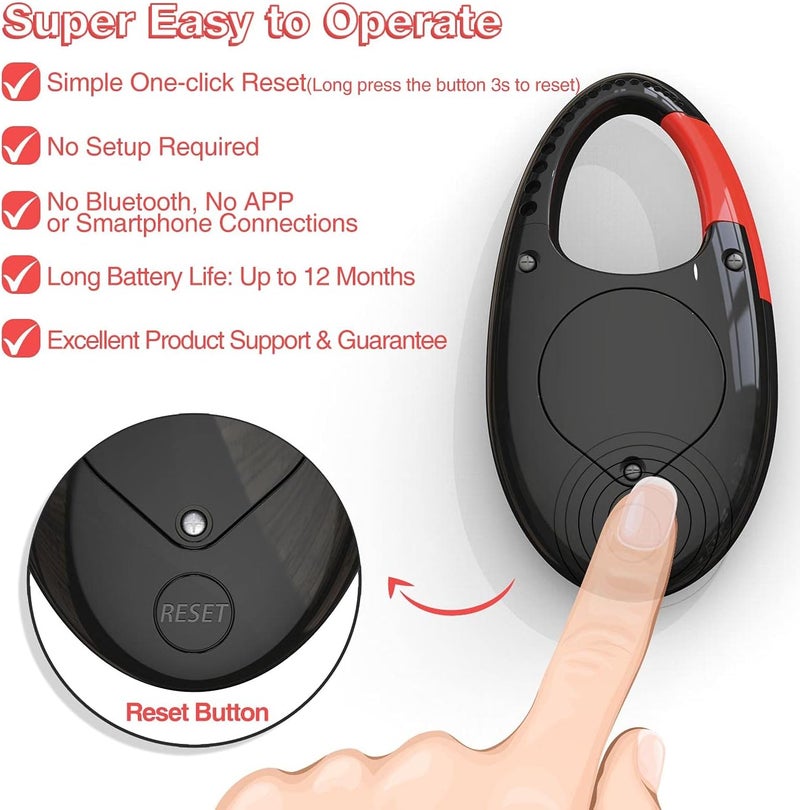 synwoo Simple 3D Step Counter, Walking Pedometer, Steps Tracker with Neck Lanyard/Carabiner for Men Women Teens Adults Seniors - Image 4